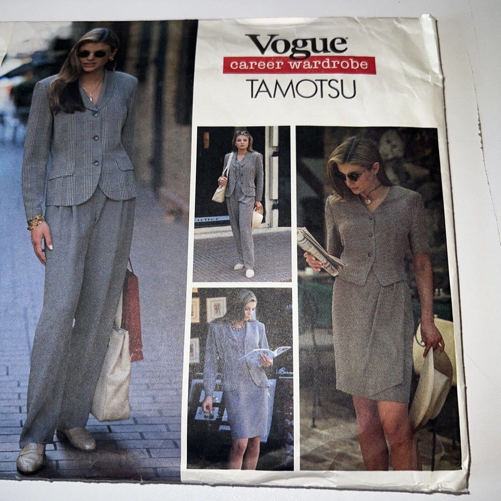 Vogue #1546 Tamotsu Wardrobe Pattern-sizes 12-14-16 Ms. Jacket,Dress,Top,Skirt+ - Picture 3 of 8